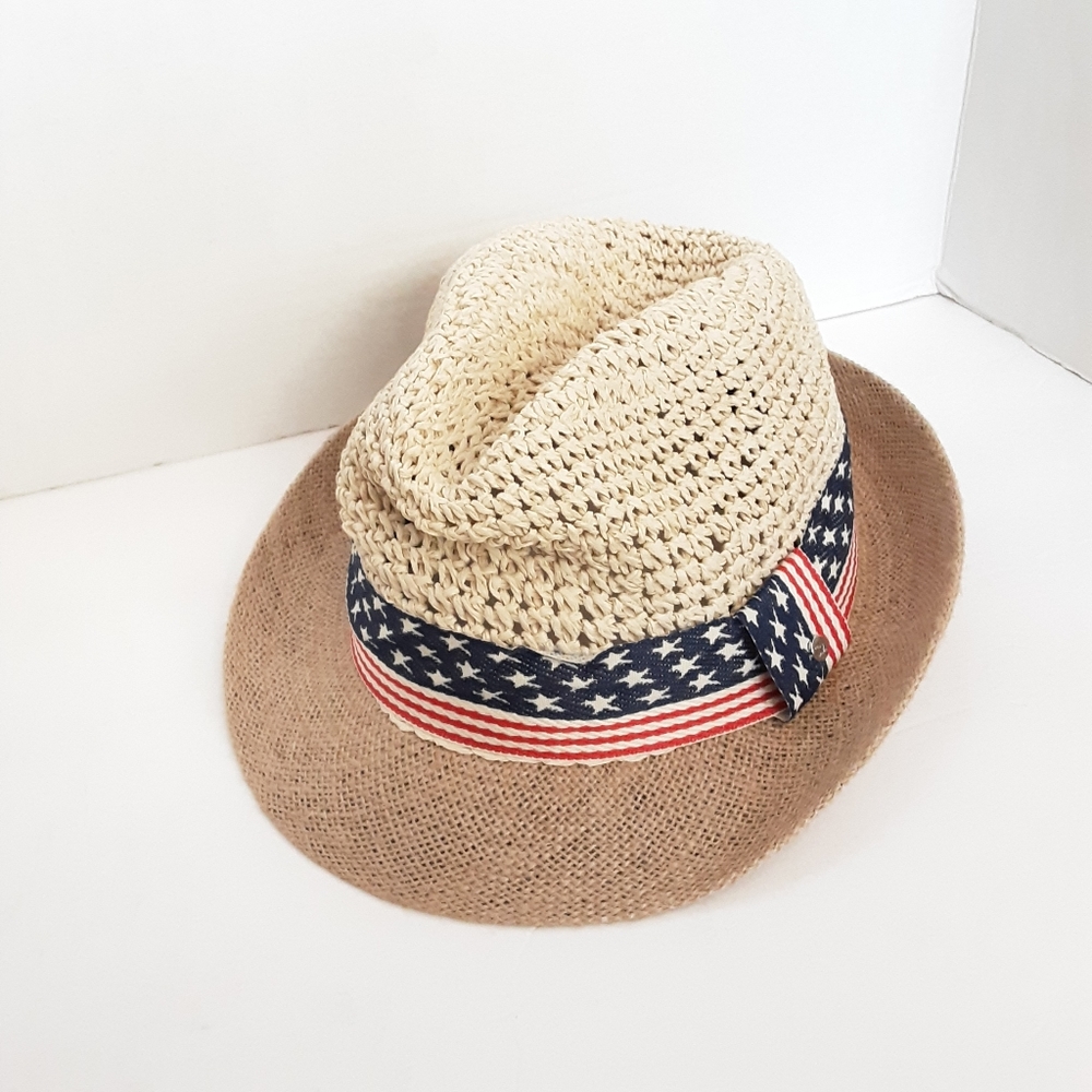COPY - STEVE MADDEN WOMEN'S POP BAND FEDORA STRAW HAT